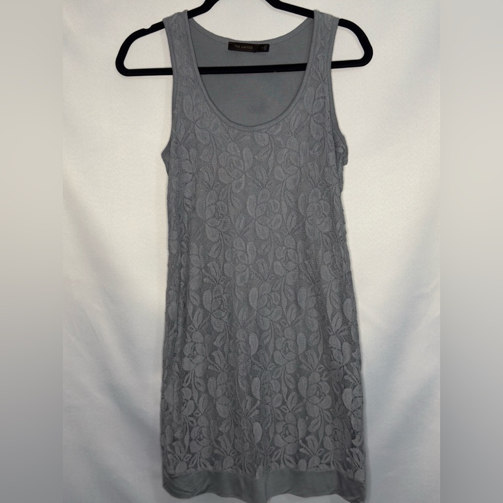 The Limited Gray lace sleeveless dress size small
